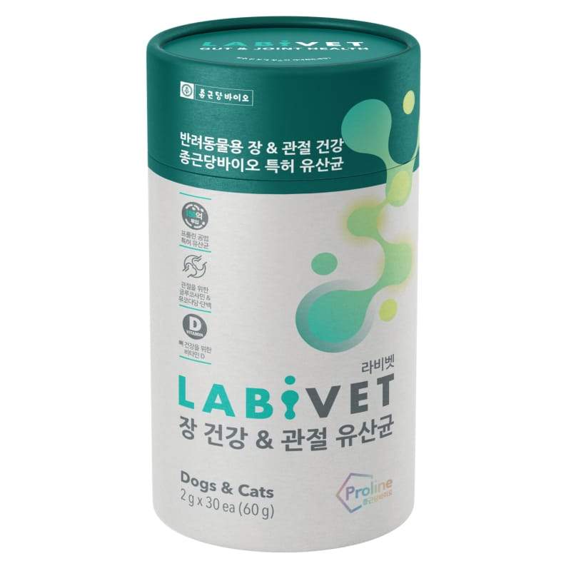 10% OFF: Labivet Joint & Gut Health Probiotics Dog & Cat Supplement 60g - Kohepets