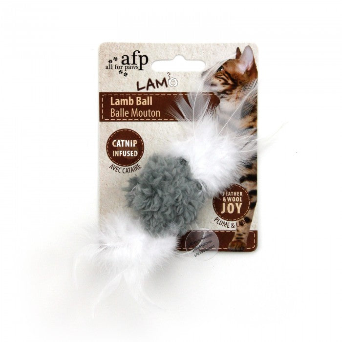 All For Paws Lamb Snow Ball Cat Toy - Kohepets