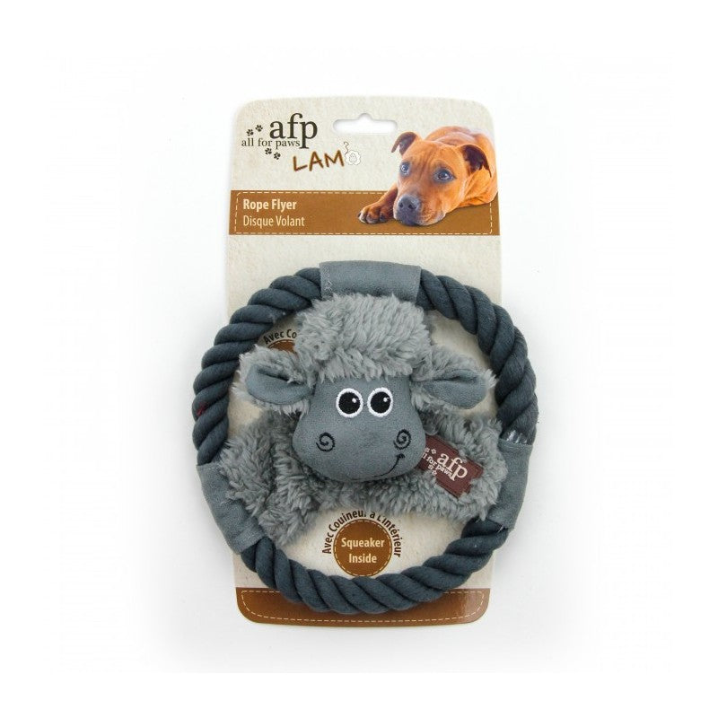 All For Paws Lamb Rope Flyers Dog Toy - Kohepets