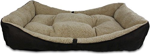 All For Paws Lambswool Bolster Bed - Large - Kohepets