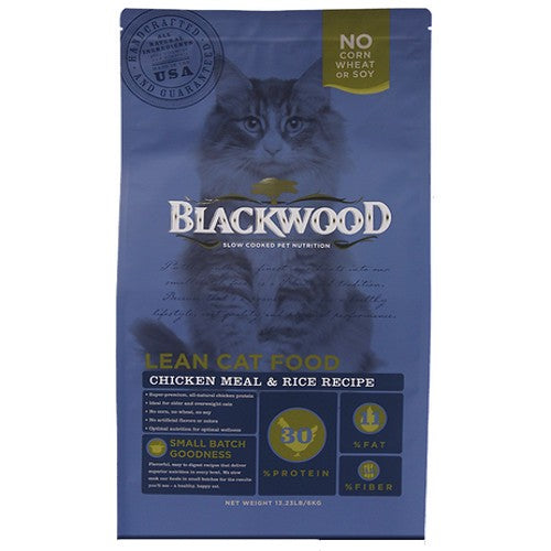 Blackwood Lean Formula Chicken Meal & Rice Dry Cat Food 4lb - Kohepets