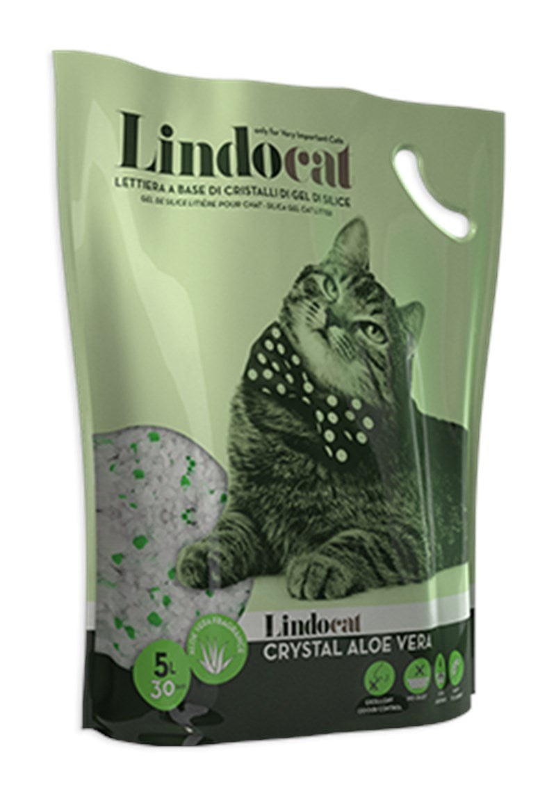 Lindocat Crystal Aloe Vera Silica Gel Cat Litter 5L - Kohepets