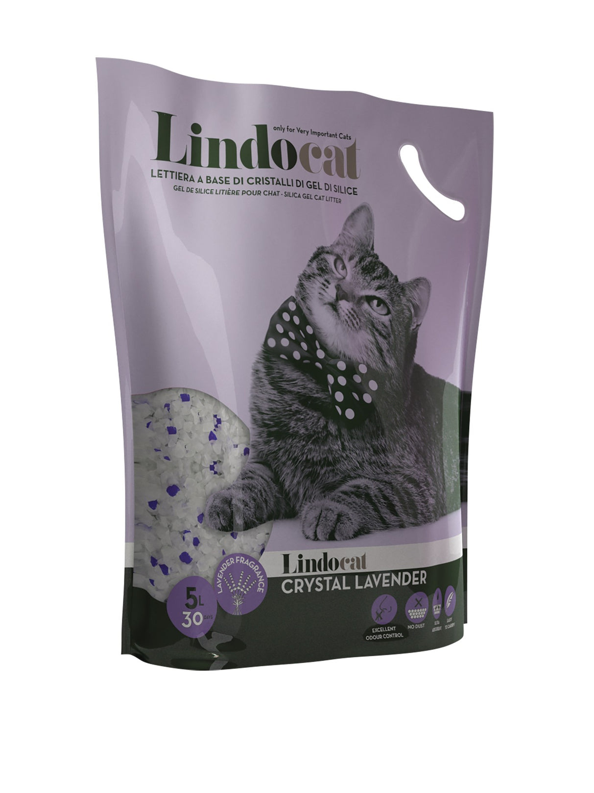 Lindocat Crystal Lavender Silica Gel Cat Litter 5L - Kohepets
