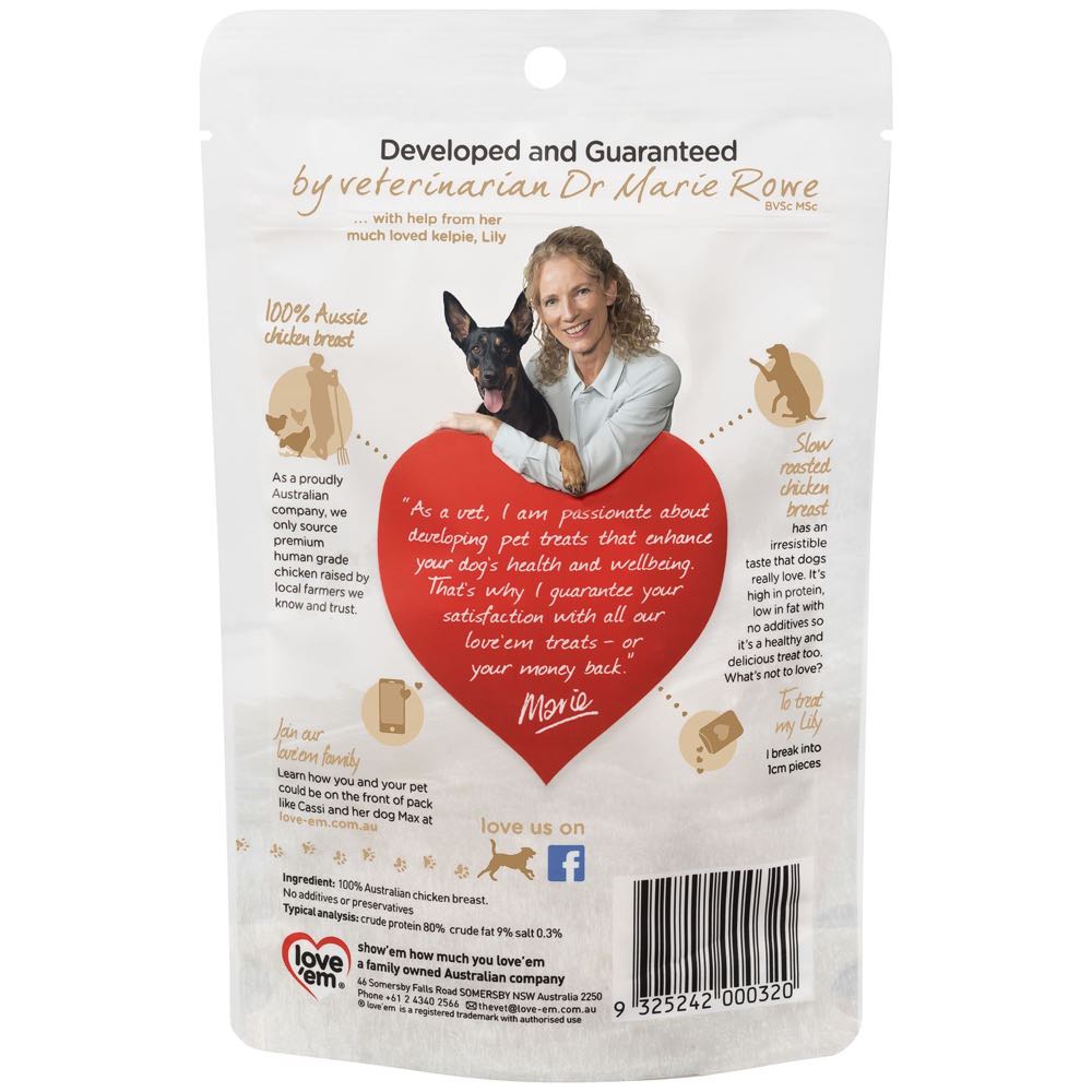 Love‘em Chicken Breast Oven Roasted Dog Treats 55g - Kohepets