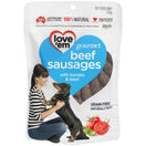 Love’em Gourmet Beef Sausages Dog Treats 120g