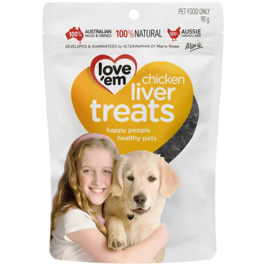 Love'em Chicken Liver Dog Treats 90g - Kohepets