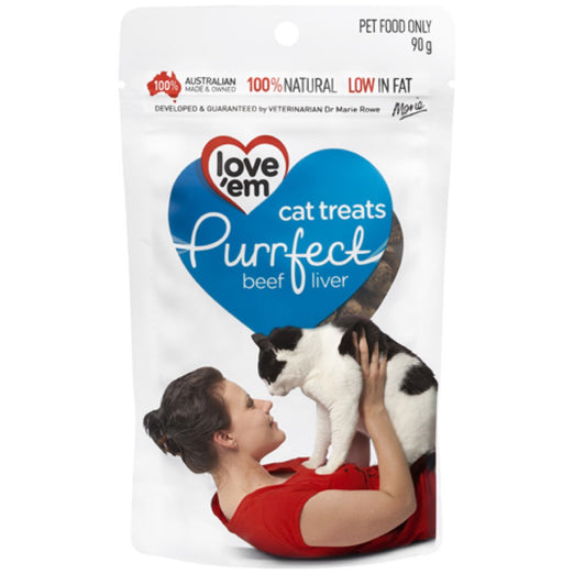 Love'em Purrfect Beef Liver Cat Treats 90g - Kohepets