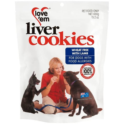 Love'em Wheat Free Cookies With Lamb 430g - Kohepets