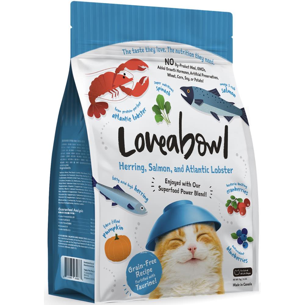 29% OFF: Loveabowl Herring, Salmon & Atlantic Lobster Grain Free Dry Cat Food - Kohepets