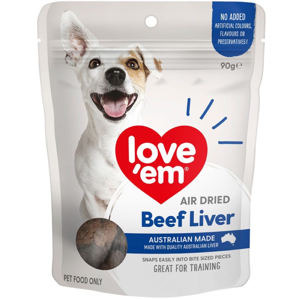 14% OFF: Love'em Beef Liver Air Dried Dog Treats - Kohepets