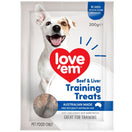 15% OFF: Love'em Beef & Liver Training Dog Treats 200g