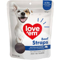 14% OFF: Love'em Beef Straps Dog Treats 150g - Kohepets