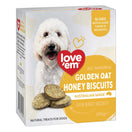 Love'em Golden Oat Honey Biscuits Dog Treats 200g