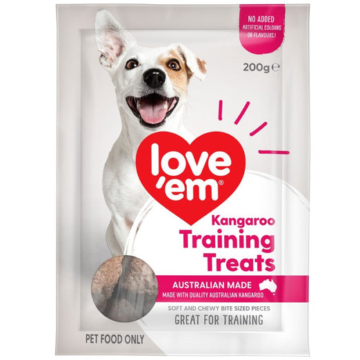 14% OFF: Love'em Kangaroo Training Dog Treats 200g - Kohepets