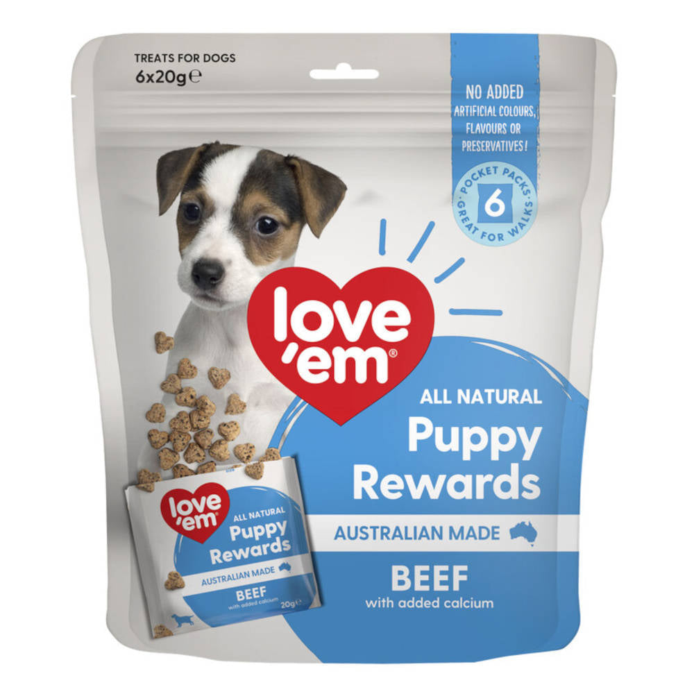 Love'em Pocket Puppy Rewards Dog Treats 120g - Kohepets