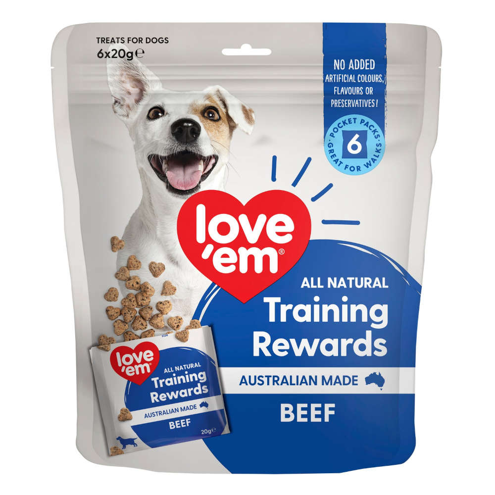 Love'em Pocket Training Rewards Dog Treats 120g - Kohepets