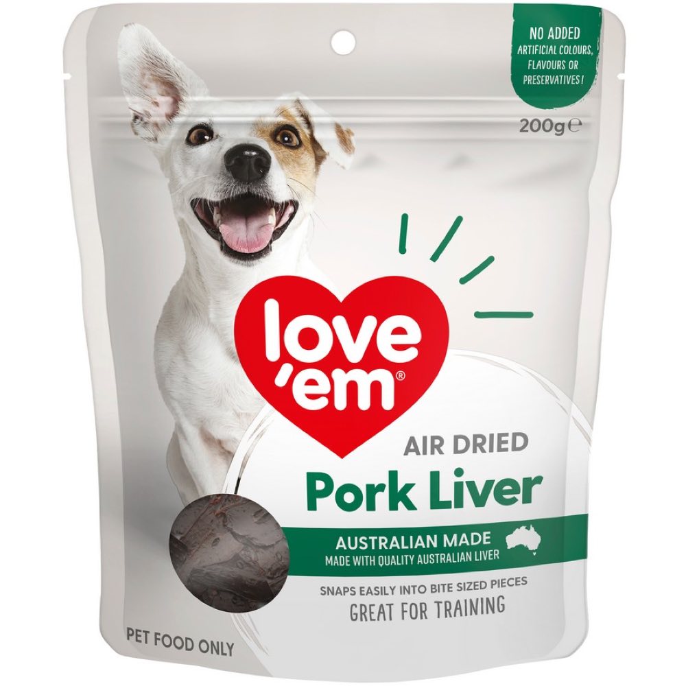 14% OFF: Love'em Pork Liver Air Dried Dog Treats - Kohepets