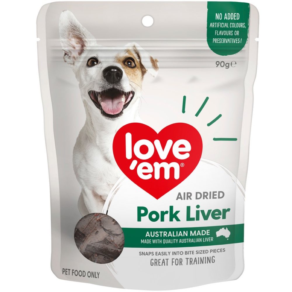 14% OFF: Love'em Pork Liver Air Dried Dog Treats - Kohepets