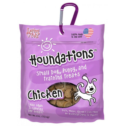 Loving Pets Houndations Grain Free Chicken Dog Treats 4oz - Kohepets