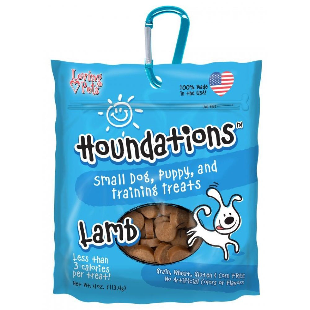 Loving Pets Houndations Grain Free Lamb Dog Treats 4oz - Kohepets