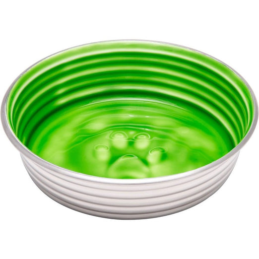 Loving Pets Le Bol Stainless Steel Dog Bowl (Chartreuse Green) - Kohepets