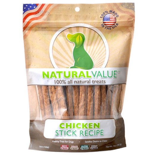 Loving Pets Natural Value Chicken Sticks Dog Treats 16oz - Kohepets