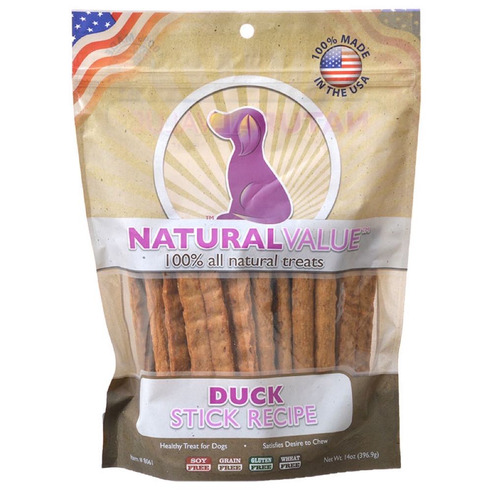 Loving Pets Natural Value Duck Sticks Dog Treats 16oz - Kohepets
