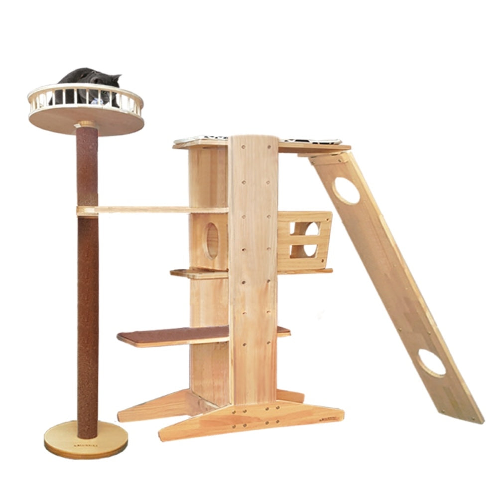 Luxypet Aaron 3-3 Set 2 Tower Balcony Cat Condo - Kohepets