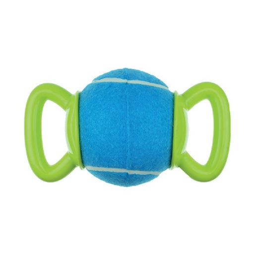 10% OFF: M-Pets Play Handy Ball Dog Toy (Blue & Green) - Kohepets