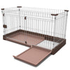 Marukan Easy Cleaning Brown Dog Cage - Kohepets