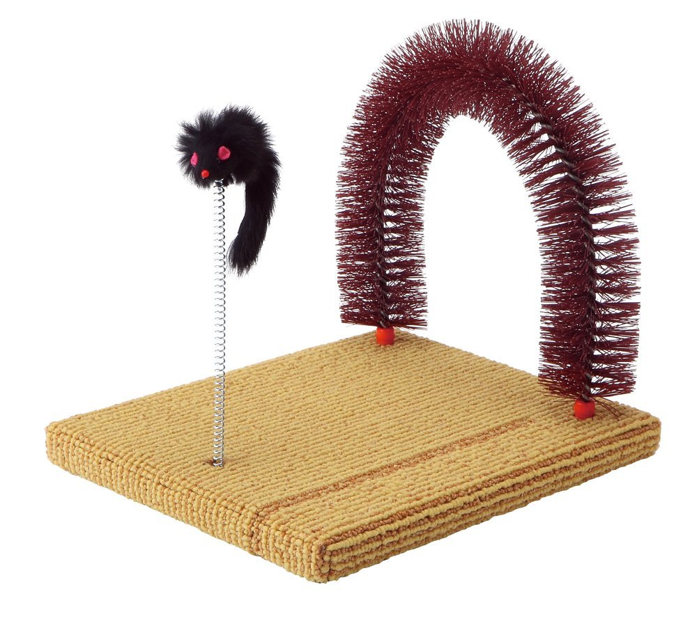 Marukan Massage Brush Cat Scratcher - Kohepets