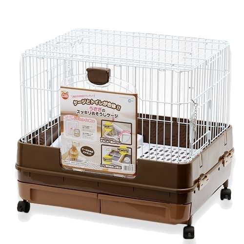 Marukan Easy Clean Rabbit Cage (Brown) - Kohepets