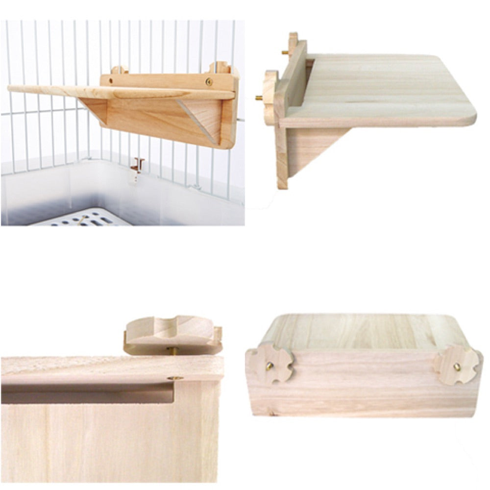 Marukan Natural Wood Cage Step For Rabbits | Kohepets