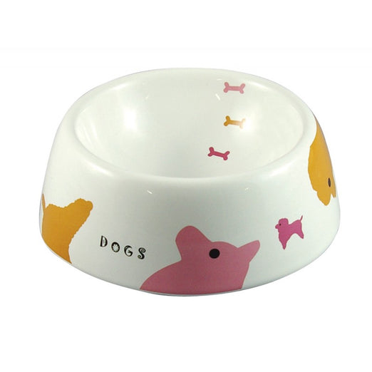 Marukan Decorative Porcelain Dog Bowl - Big Print - Kohepets