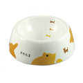 Marukan Decorative Porcelain Dog Bowl - Big Print - Kohepets