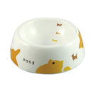 Marukan Decorative Porcelain Dog Bowl - Big Print