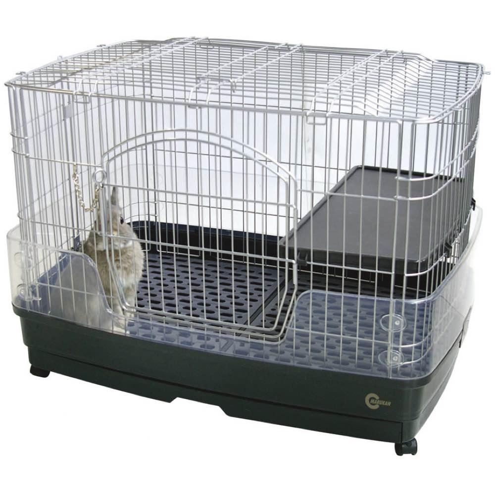 Marukan Rabbit Cage With Clear Guard Kohepets