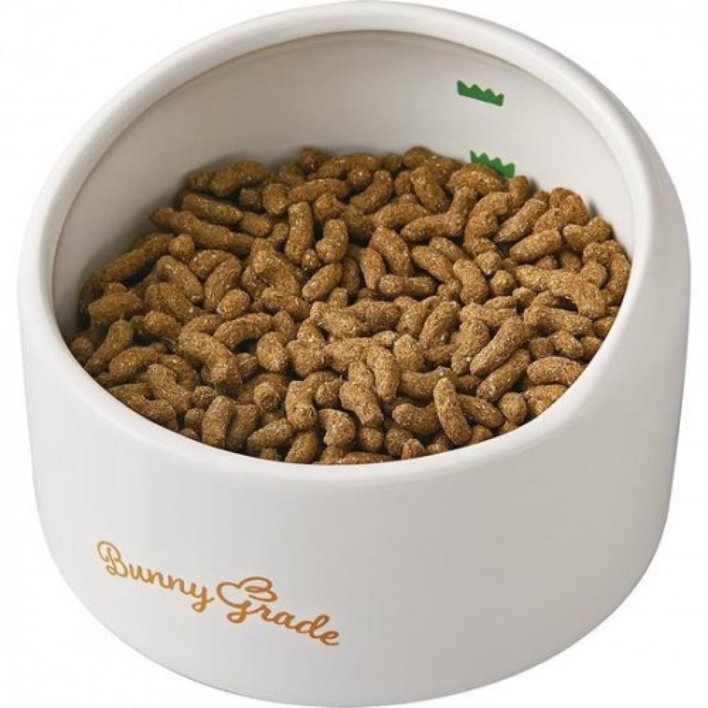 Marukan White Ceramic Rabbit Food Bowl With Hood For Small Animals ...