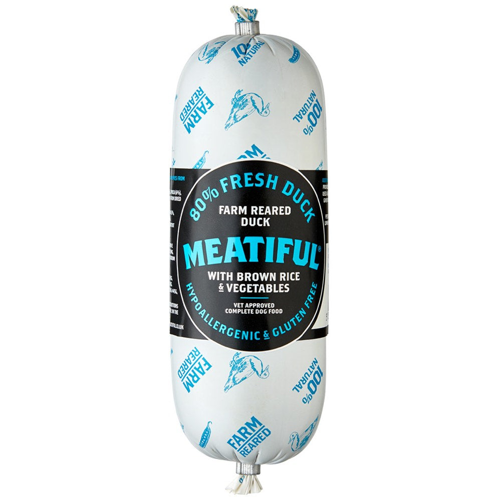 40% OFF (Exp Feb 21): Meatiful Farm Reared Duck With Brown Rice & Vegetables Wet Dog Food Sausage 320g - Kohepets