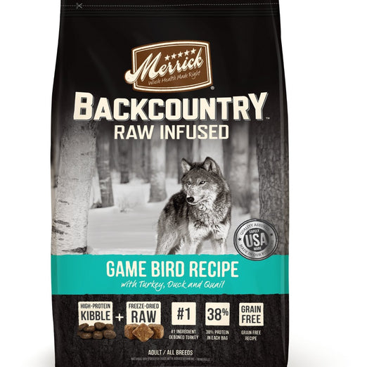 Merrick Backcountry Raw Infused Game Bird Recipe Grain Free Dry Dog Food - Kohepets