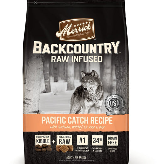 Merrick Backcountry Raw Infused Pacific Catch Recipe Grain Free Dry Dog Food - Kohepets