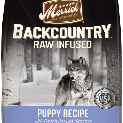 Merrick Backcountry Raw Infused Puppy Recipe Grain Free Dry Dog Food - Kohepets