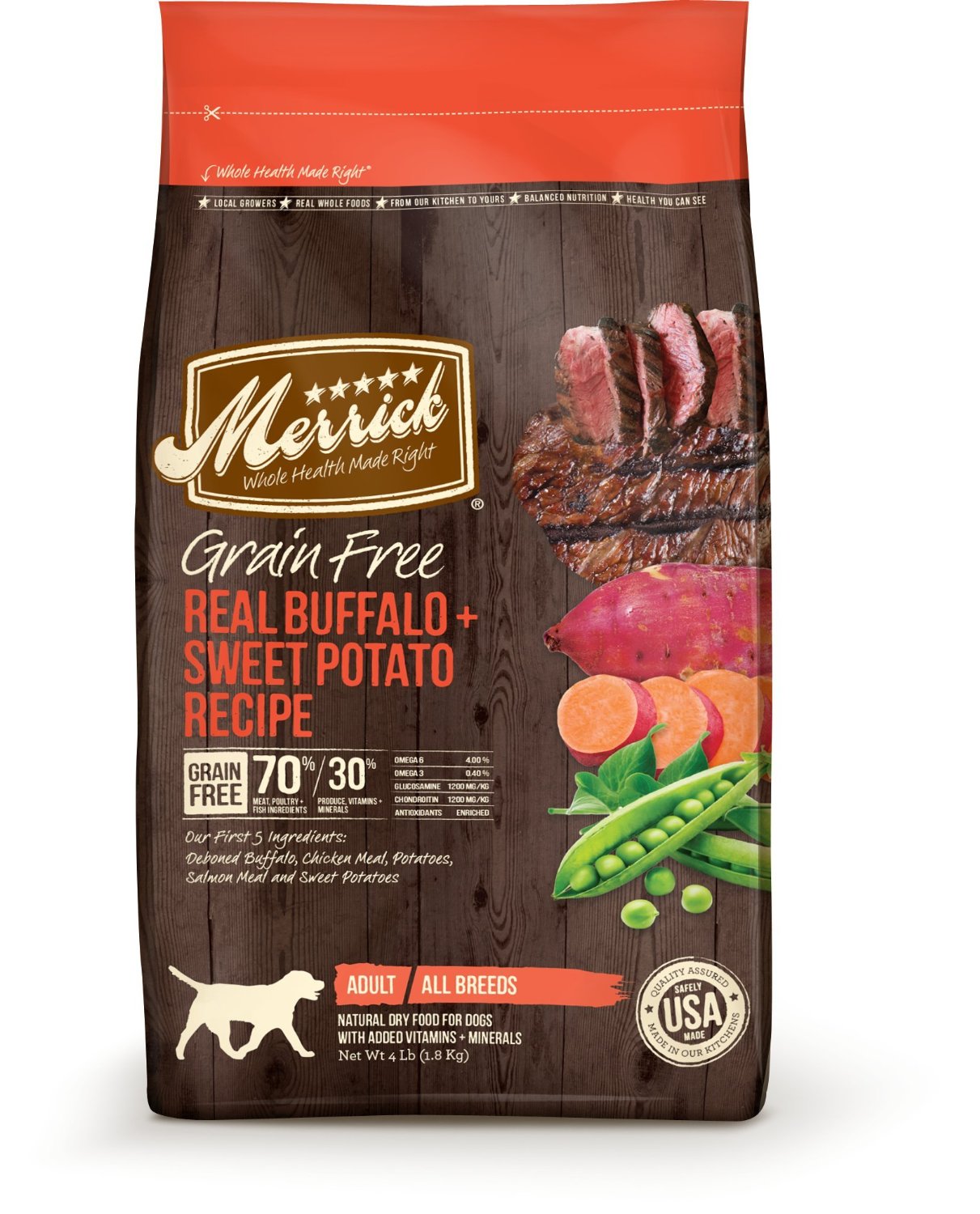Merrick Grain Free Real Buffalo & Sweet Potato Dry Dog Food - Kohepets