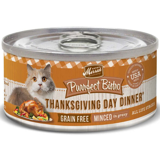 Merrick Purrfect Bistro Grain Free Shredded Thanksgiving Day Dinner Canned Cat Food 156g - Kohepets