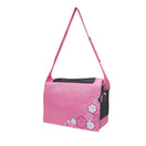 Dogit Style Nylon Messenger Dog Carry Bag - Aloha Pink