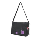 Dogit Style Nylon Messenger Dog Carry Bag - Argyle Black