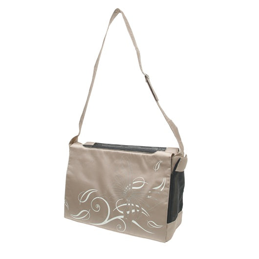 Dogit Style Nylon Messenger Dog Carry Bag - Butterfly Beige - Kohepets