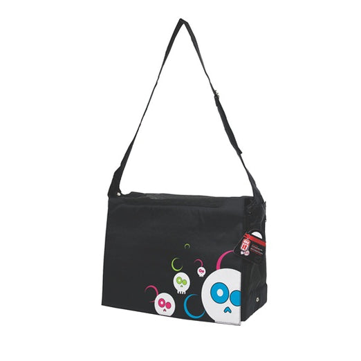 Dogit Style Nylon Messenger Dog Carry Bag - DaFace Black - Kohepets