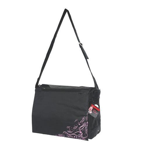 Dogit Style Nylon Messenger Dog Carry Bag - Urban Black - Kohepets