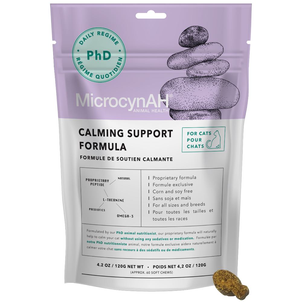 MicrocynAH Calming Support Formula Cat Treats 120g - Kohepets